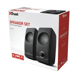 TRUST REMO SPEAKER 2.0 CASSE PC AUDIO SET ALTOPARLANTI STEREO DESKTOP USB 16W - Imagen 1 de 6