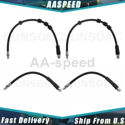 Linha de freio hidráulica de mangueira de freio dianteiro traseiro para BMW 525i 2004 2005 2006 2007 - Imagem 1 de 4