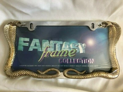 GOLD COBRA License Plate Frame 1 piece - Image 1 of 3
