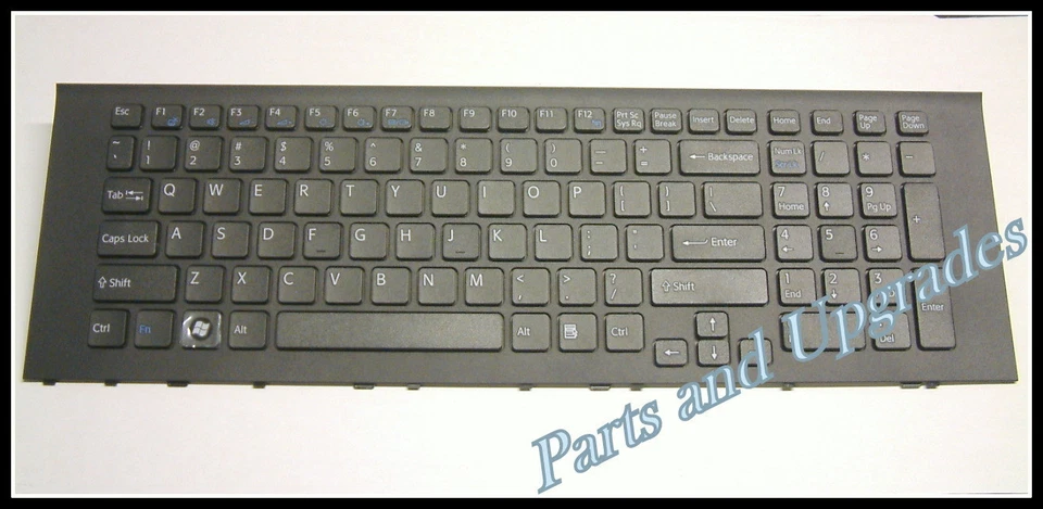 OEM SONY Vaio VPCEJ16FX VPCEJ16FX/B VPCEJ190X US Black Keyboard With Frame NEW - Image 1 of 1