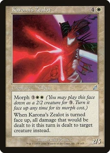 (4x) KARONA'S ZEALOT - Scourge – MTG Magic the Gathering Card - Uncommon - Picture 1 of 5