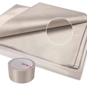 Faraday Fabric (43"W×236"L Fabric+780"L Tape,Faraday Fabric EMP Proof Military - Picture 1 of 12