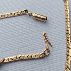 Vintage Krementz 22" Twisted Gold Tone Chain Necklace STE - Picture 1 of 15