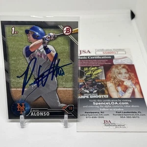 Pete Alonso signiert 2016 1. Bowman BD-92 /499 New York Mets JSA authentifiziert - Bild 1 von 3