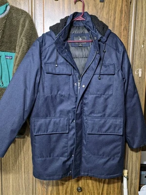 Rainforest RFT Men's Blue  Medium  Winter Jacket Coat Parka Remvable Hood  - Image 1 of 4
