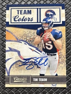 TIM TEBOW 2010 Panini Classics Team Colors SSP Rookie Auto /25 Gators Broncos RC - Picture 1 of 2