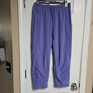 Athleta Pants Womens Purple Arrival Cropped Straight Leg 10P - Picture 1 of 8