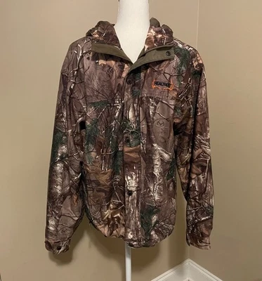Realtree Camouflage Hunting Jacket Hooded Water Resistant Men's Size M - Image 1 of 4