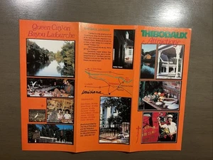 Vintage Thibodaux Sehenswürdigkeiten Bayou Lafourche Prospekt B46 - Bild 1 von 7