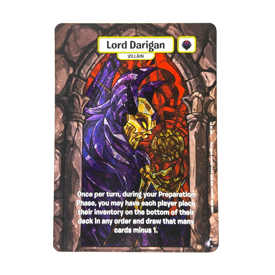 Lord Darigan Stained Glass (Alt Art) 👑 COM-165 RYL – Neopets Battledome TCG - Image 1 of 1
