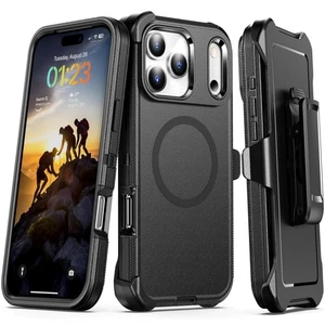Kompatibel mit iPhone 17 Pro Max Hülle mit Gürtelclip Holster 2X Displayschutz... - Bild 1 von 8