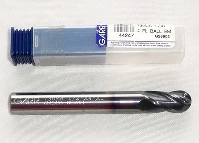 GARR CARBIDE END MILL 730MA 44247 4 Flute 1/2"x4"x1" G26904 NEW  - Image 1 of 3