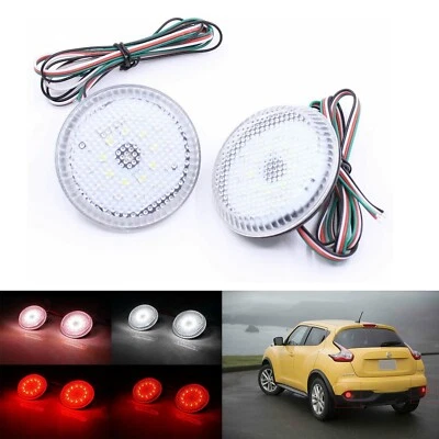 Luz de freno trasera reflectora de parachoques LED de lente transparente para Scion xB iQ Toyota Corolla Foto 1 de 4