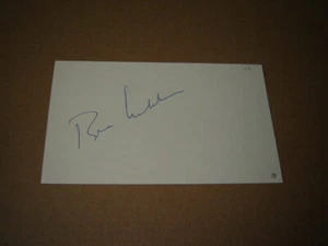 Richie Ashburn signed index card Hall of Fame Philadelphia Phillies dec 1997 - Picture 1 of 1
