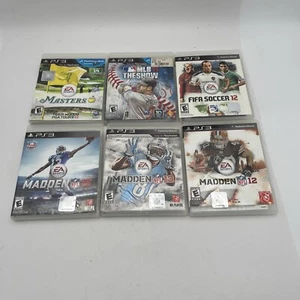 PlayStation 3 (PS3) - Lot of 6 - Madden 13 MADDEN 16 MLB 11 THE SHOW FIFA GOLF - Picture 1 of 8
