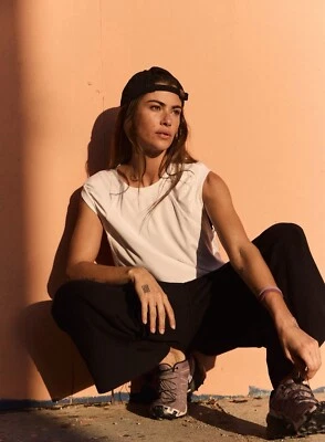 Новый с Ярлыками Free People FP движения основа мышцы футболка с открытой спиной белый XL $48 - Изображение 1 из 4