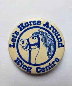 King Centre Let's Horse Around Smiling Horse Pinback  Button Pin - Bild 1 von 2