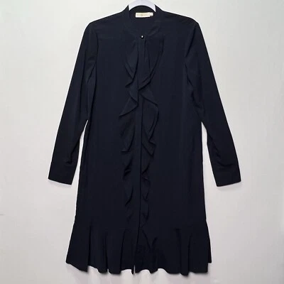 Tory Burch Jane рубашка платье оборки деталь длинным рукавом колена длины женщин 6 - Изображение 1 из 4