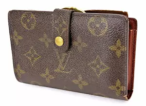 Auténtica cartera Louis Vuitton Porte Monnaie Billetes Viennois Monograma #60630 - Imagen 1 de 15