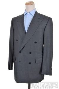 CARUSO x LORO PIANO Gray Birdseye 120 Wool Blazer Sport Coat Jacket - 42 L - Picture 1 of 9