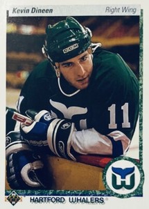 Brand New: Vintage 90-91 UPPER DECK Kevin Dineen Hartford Whalers Trading Card