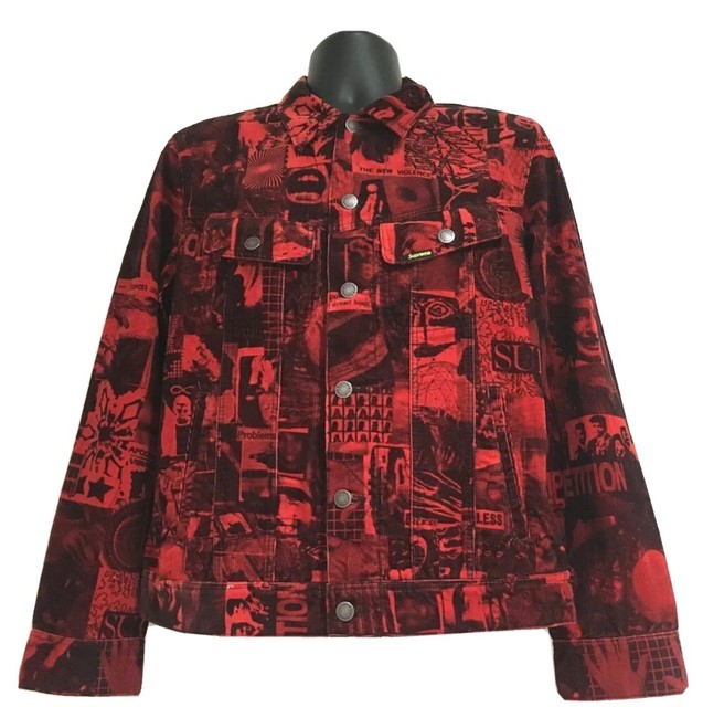 Films Jackets Supreme Old English Red Corduroy Jacket