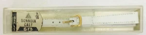 Vintage JB Jacoby Bender White Womens Watch Band S1511 Scandia Calf - Picture 1 of 5