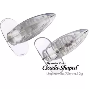 10PCS 7.2CM 12G Topwater Cicada Popper Unpainted Bait Blank Fishing Lure model - Picture 1 of 10