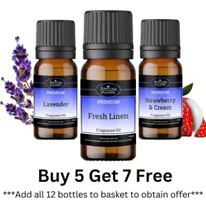 10ML Fragrance Oil - 160+ Scents - Candle Bath bomb Soap Making Wax Melts IFRA - Picture 1 of 127