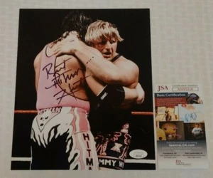 Bret Hitman Hart handsigniert signed 8x10 Hochglanz Foto WWF WWE JSA Owen Hug 1990er - Bild 1 von 1