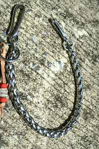 Biker Wallet Brass Chain,Key Organizer Holder Solid Belt Hook and Chain - Picture 1 of 6