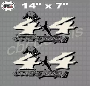 Coon Hunter 4x4 Truck Bed Decal Weatherproof Sticker Truck Decal Set of 2 - Bild 1 von 1
