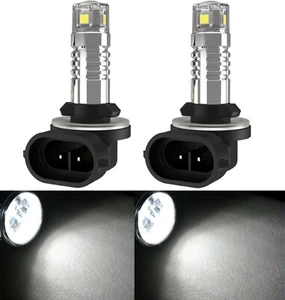 LED 20W 879 H27 White 4300K Two Bulbs Fog Light Replacement Upgrade Lamp Stock - Picture 1 of 12