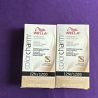 (2) 12n High Lift Blonde By Wella Colorcharm Permanent Hair Color 1.4fl Oz