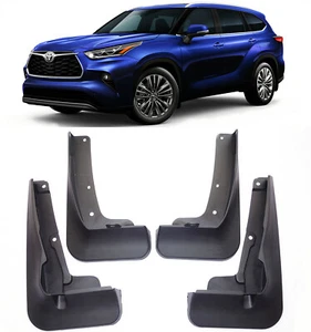 Genuine Front & Rear Splash Guards Mud Flaps FOR 2020-2024 TOYOTA Highlander - Picture 1 of 8
