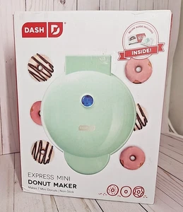 DASH Mini Donut Maker Machine w/ Non-stick Surface, Makes 7 Doughnuts - Aqua - Picture 1 of 6