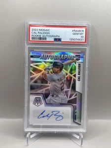 Panini Mosaic Cal Raleigh Rookie Auto 2022 PSA 10 RAM-CR Mariners RC SP HR CHAMP - Imagen 1 de 1