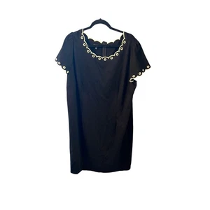 Talbots Vestido Mujer Talla 18 18w Blanco y Negro  - Imagen 1 de 11