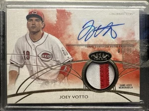 2014 Topps Tier One Auto Relics /99 Joey Votto Auto #TOAR-JV - Picture 1 of 2