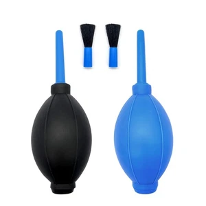 Medsuo 2Pcs Souffleur d'Air avec Brosse Souple Manuel Ampoule en Caoutchouc Pompe à Air Souffleur de Poussière... - Photo 1/6