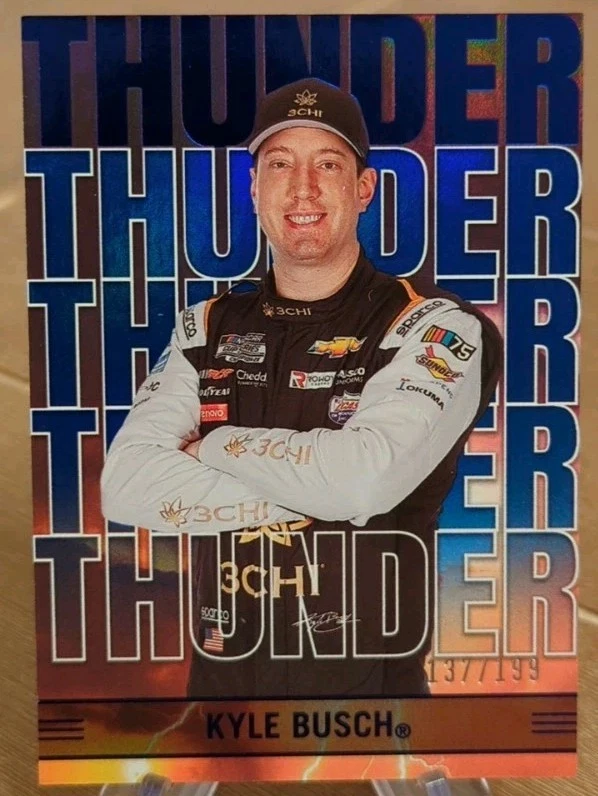 2023 Chronicles Thunder Insert Blue 137/199 Kyle Busch - Image 1 of 1