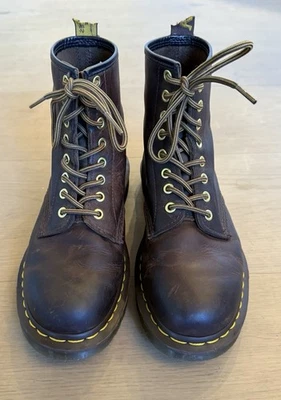 Dr. Doc Martens 11822 оригинальный коричневый AirWair ботинки - мужской размер 7/женщин 8 - Изображение 1 из 4