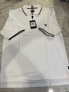 Vintage 2005 White And Black Adidas ClimaLite Polo - Size L - Picture 1 of 11