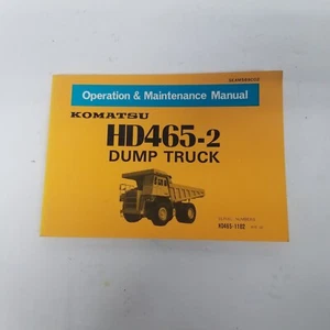 Komatsu HD465-2 Dump Truck Operation & Maintenance Manual, # HD465-1102 & Up - Picture 1 of 7