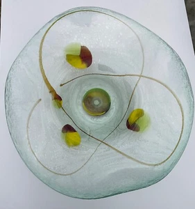 ADAM JABLONSKI FUSSED ART GLASS PLATTER - Picture 1 of 6