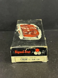 NOS Signal Stat 1202R Red Trailer Marker Light w/Chrome trim & gaskets 12V M2R - Picture 1 of 6