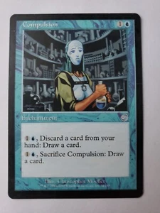 MTG Magic The Gathering Card Compulsion Enchantment Blue Torment 2002 - Picture 1 of 2