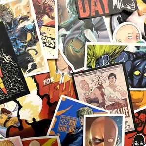 25pc Random One Punch Man Saitama Laptop Anime Manga Sticker Pack - Picture 1 of 3