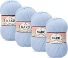 Nako Bebe 100,Baby Knitting Yarn,(4Balls) Each Skein(Ball) 3.53 Oz (100g),You Ca
