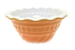 Emile Henry French Ceramic Bakeware Jelly Mold Pan Gold Mustard 8 5/8" - Picture 1 of 4